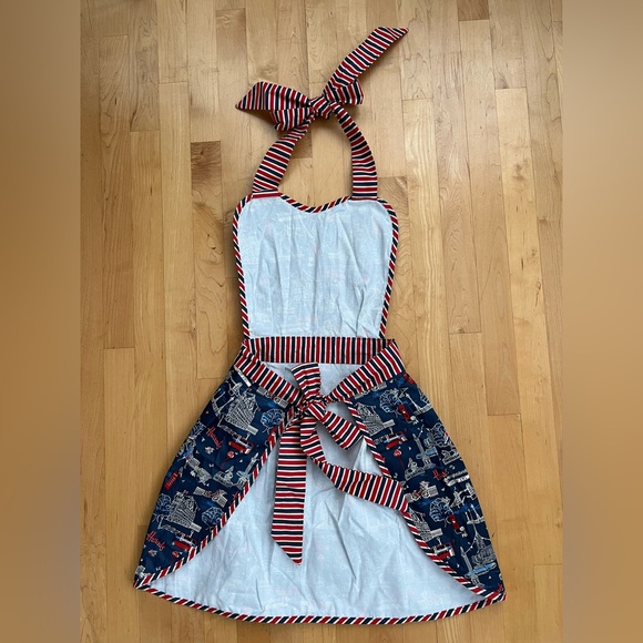 🏴APRON NWOT | Adult Two-Tie Apron — Harrods Knightsbridge London SW1 - Picture 9 of 17